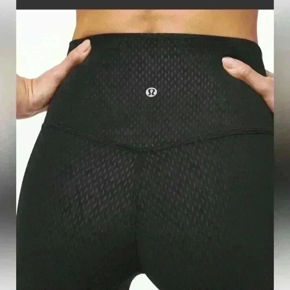Lululemon Align Pant II 25" Diverge Emboss Black - Picture 10 of 10